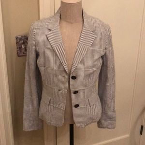Lilly Pulitzer patchwork seersucker blazer